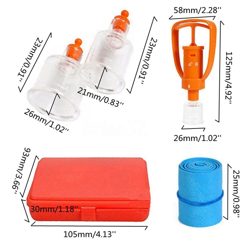 6X Venom Extractor ปั๊ม First Aid Safety Kit ฉุกเฉินงูกัดกลางแจ้ง Camping Survival เครื่องมือ SOS