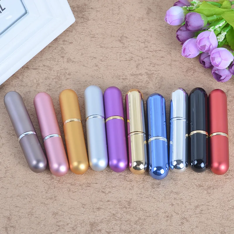 4Pcs Portable Mini Refillable Perfume Atomizer Bottle Refillable Perfume Spray Scent Pump Case