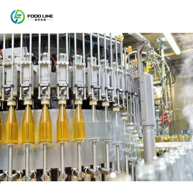 Modular Turnkey Juice Bottling Plant for Glass PET Aluminum Can 250-8000BPH Automatic Vacuum Beverage Filling System