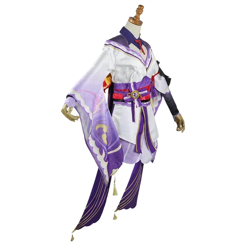Cosplay jogo genshin impacto anime cosplay raiden shogun menina traje de halloween para as mulheres sexy conjunto completo peruca cosplay trajes