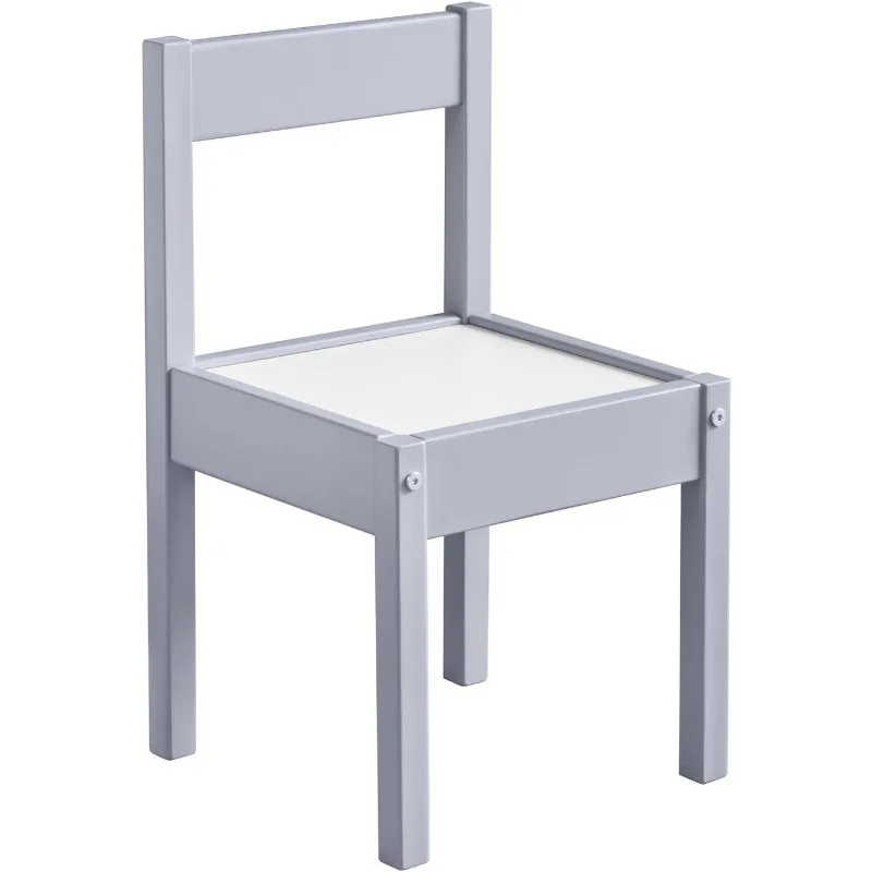 Hunter 3-Piece Kiddy Table & Chair Kids Set, Grey