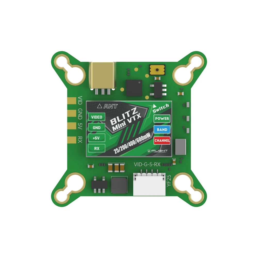 

iFlight BLITZ Mini Force 5,8 ГГц 600 мВт VTX Регулируемый с разъемом MMCX для детали FPV