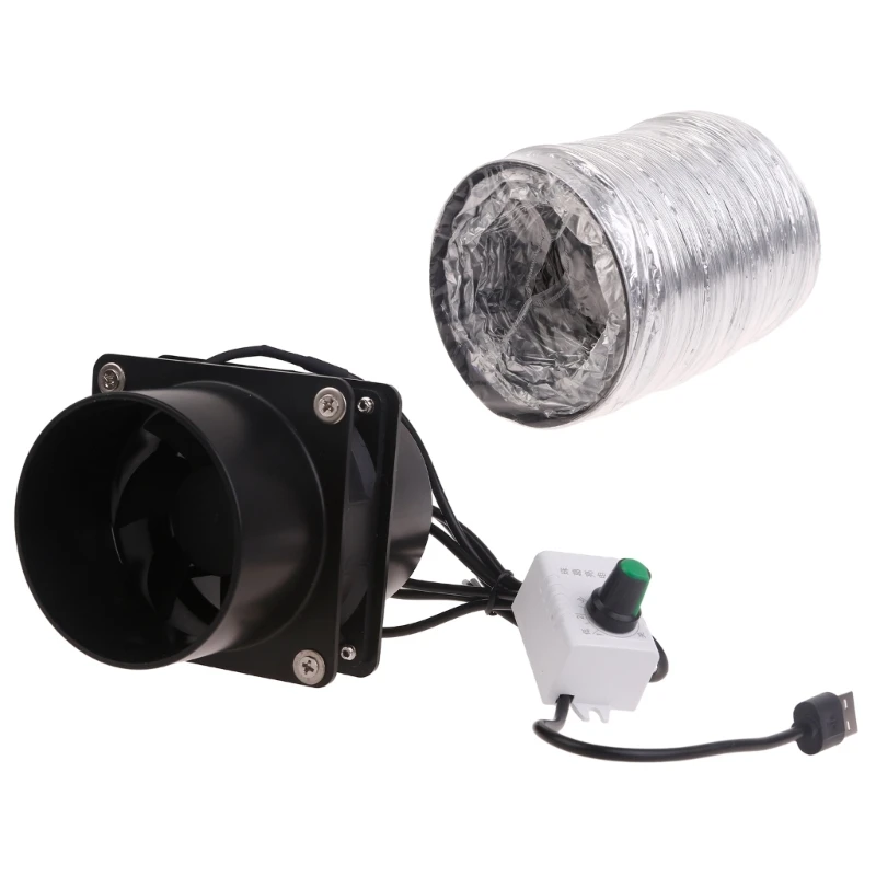 Y5GE High-Performance Ventilation Fan with Powerful Suction and Plastic Duct Pipe for Effective Smoke and Dust Extraction