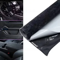50/100x150cm Self Adhesive Elastic Suede Fabric Faux Fur DIY Repair for Car Interior Door Panel Dashboard Armrest Upholstery