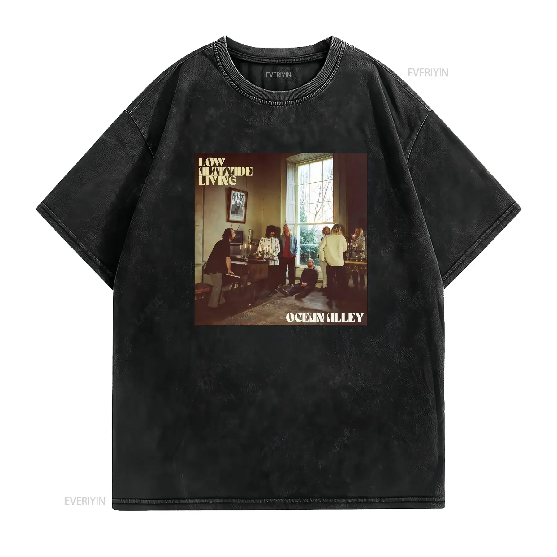 Ocean Alley Low Altitude Living Men All Size S to 5XL T Shirt HC170 vintage Washed Unisex Slightly designer clothes homme