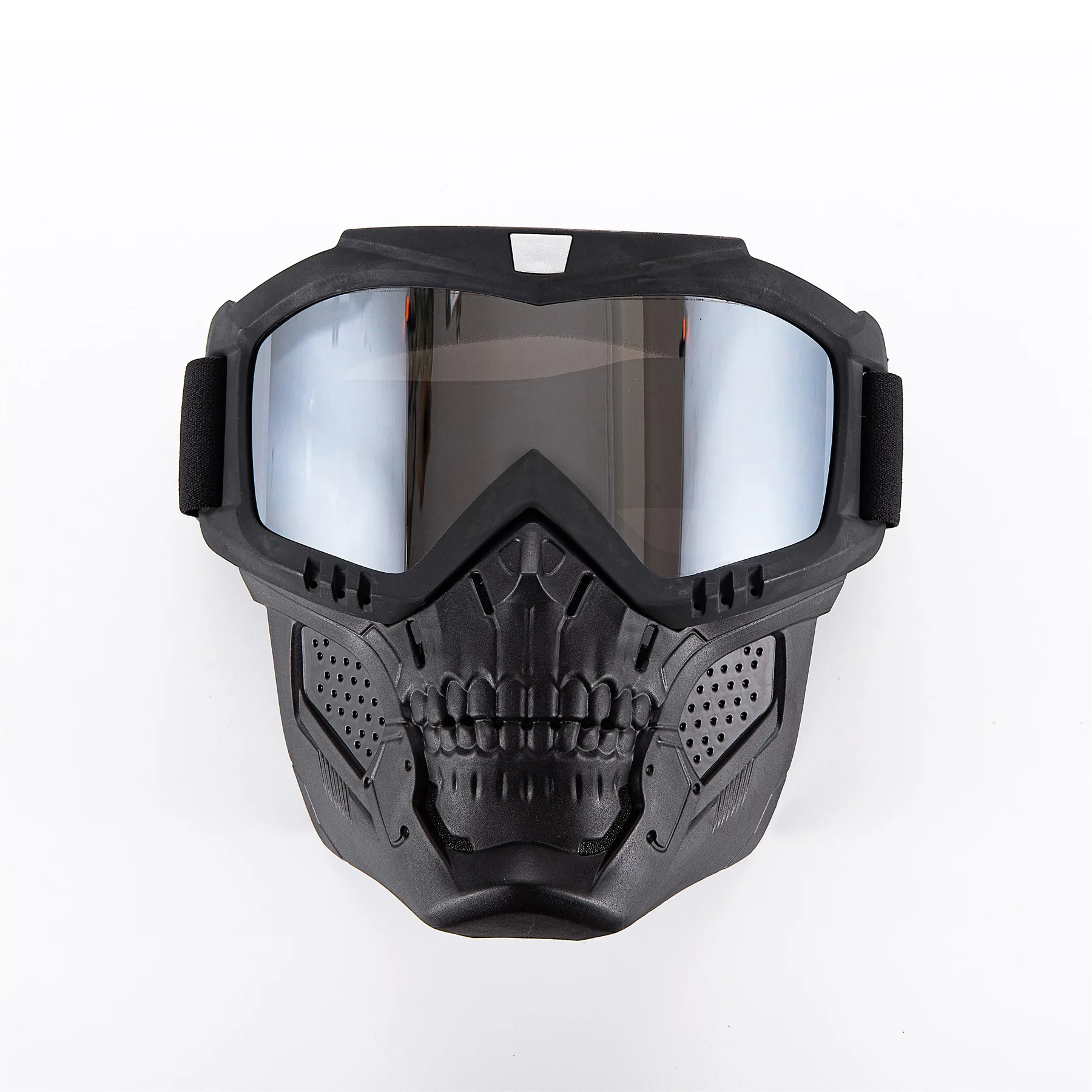 Off Road Outdoor Riding Mask CS Tactical Skull Mouth Mask Motorcycle Windproof Lens Helmet Sports Goggles Riding Mask