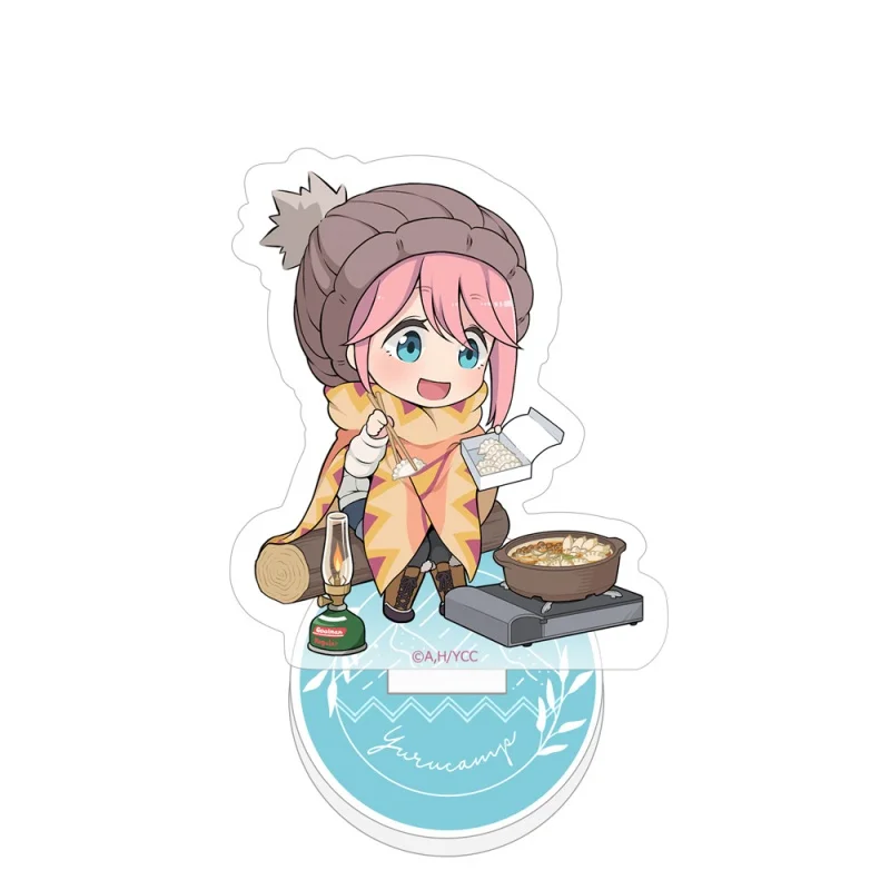 Laid-Back Camp Season 2 Anime Acrylic Stand Model Figure Yuru Camp Cosplay Plate Holder Topper Fans Keychain Gifts