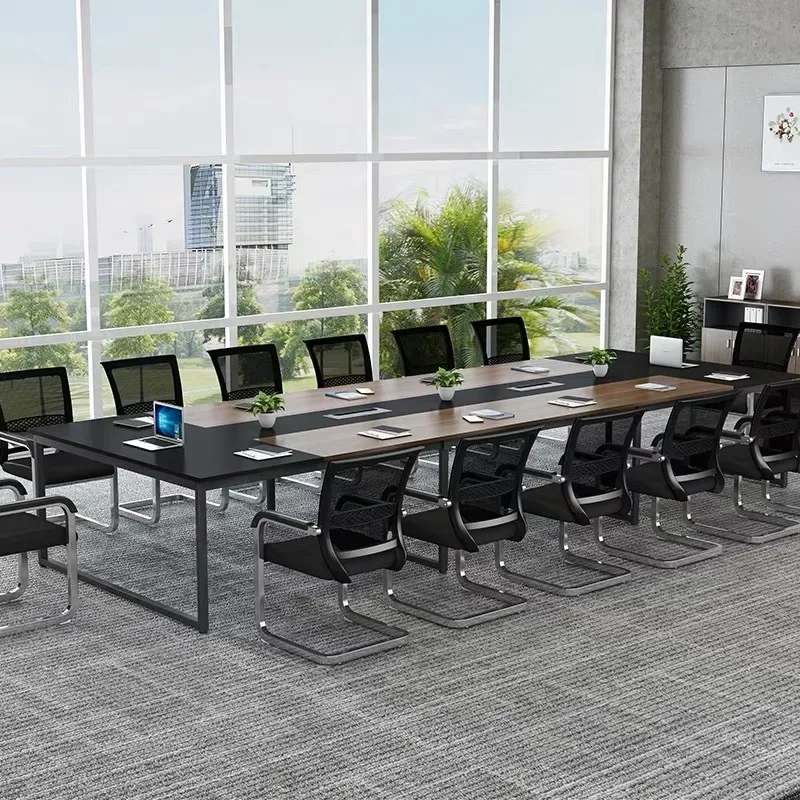 Office Furniture Large Long Table Simple Modern Conference Room Training Rectangle