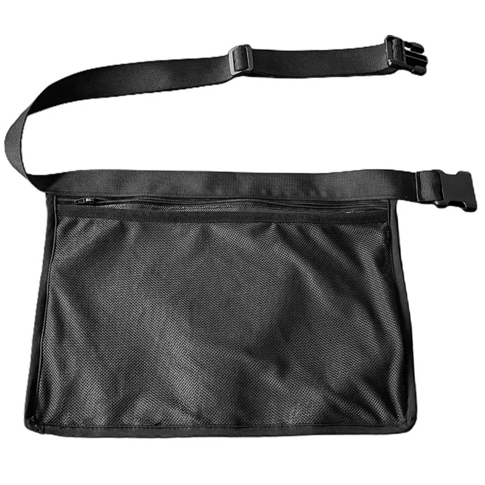 Mesh Pickleball Band Wasit Pouch with Zipper Pocket Waist Hip Ball Bag Waist Pack for Pickleball Accessory for Women/Men/Teens