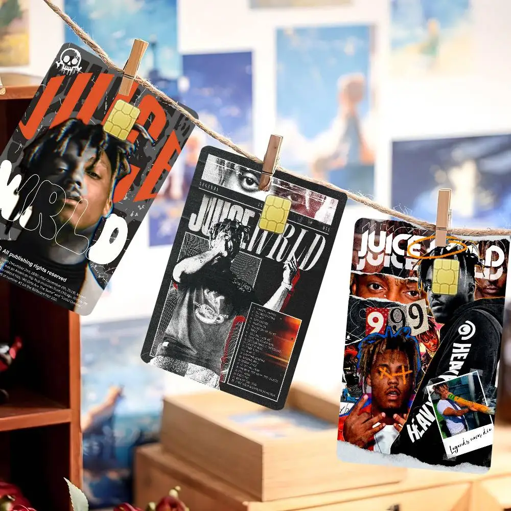 Hip-Hop J-Juice W-WRLD Anime Cartoon Sticker Film Skin for Credit Card Debit Bank Bus Card