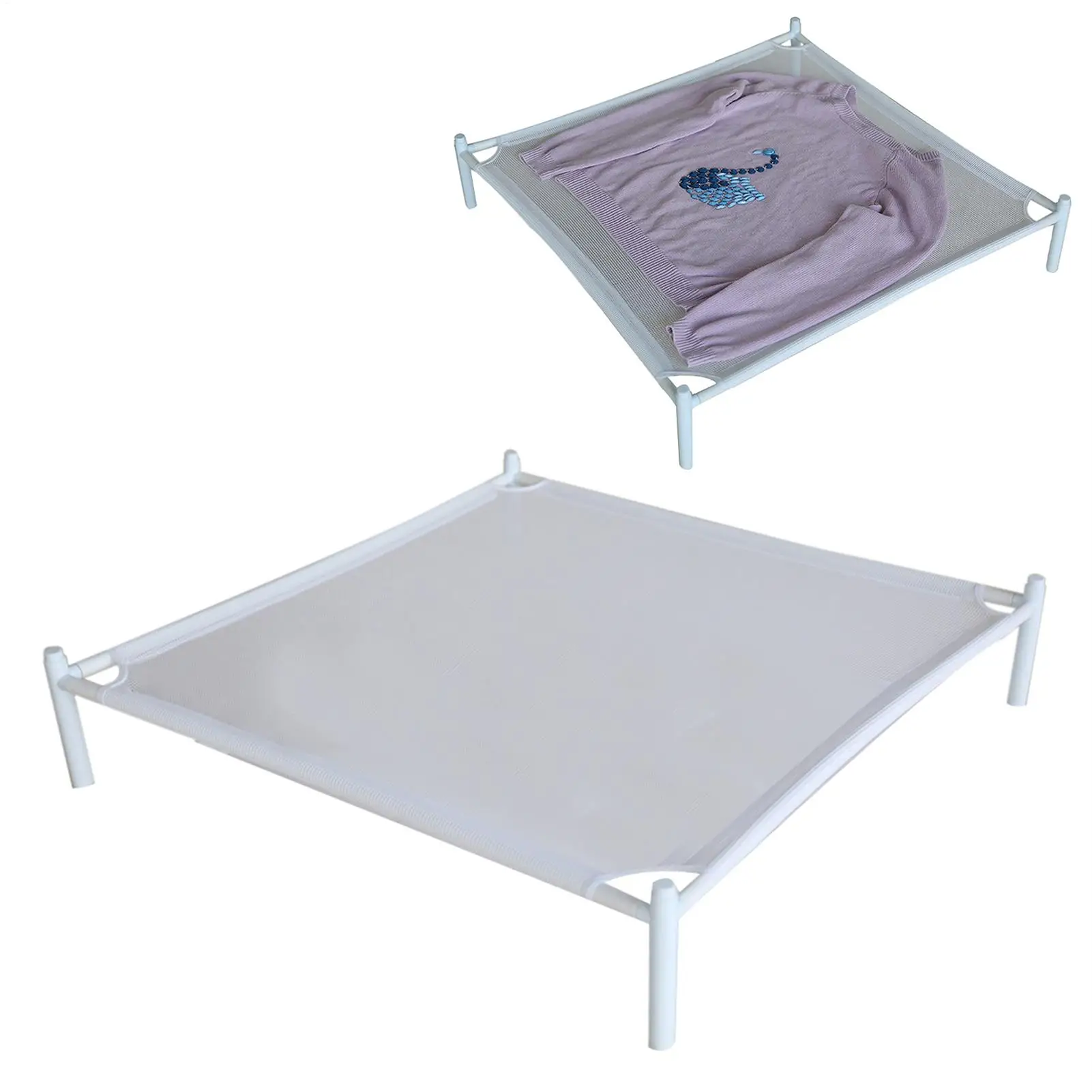 Portable Floor-mounted Dryer Stackable Laundry Drying Rack Mesh Surfaces Design Sweater Household Supplies for Backyard Balcony