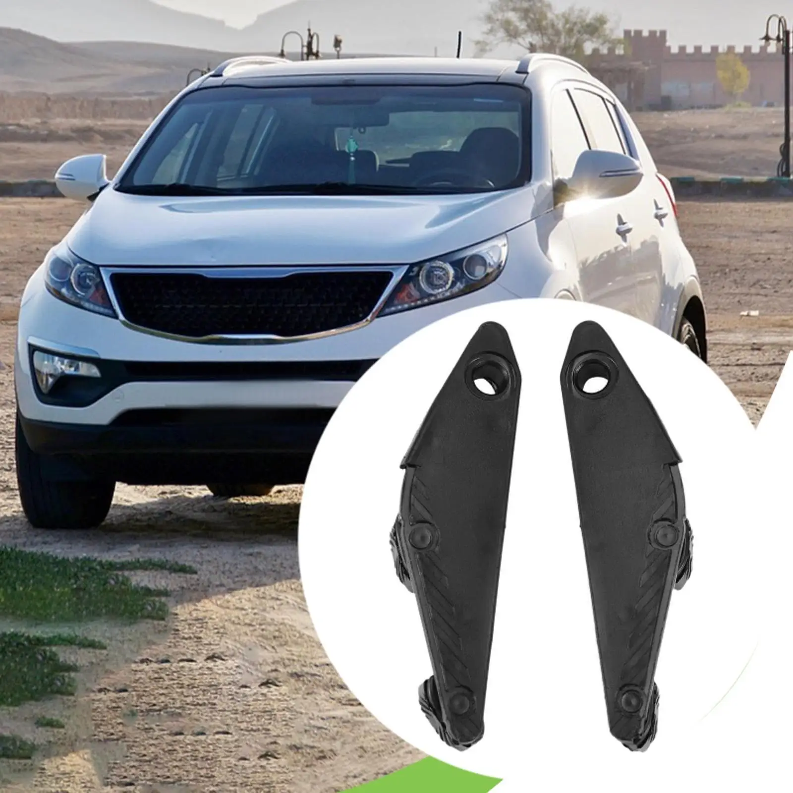 

2 шт., скользящий кронштейн для люка на крыше, совместимый 816521P000, черный аксессуар для Venga Sportage, запасные части, насадка