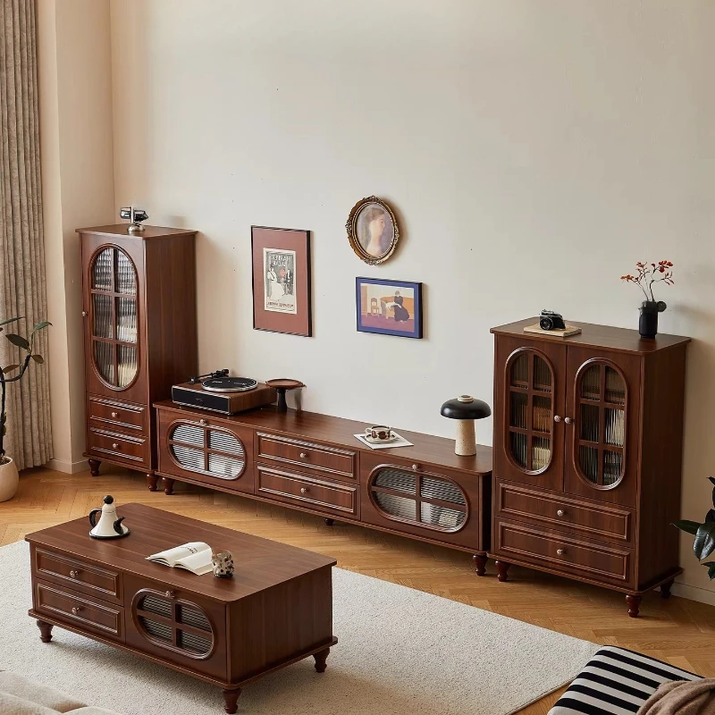 

Natural Wood Tv Cabinet Decoration Organizer Design Luxury Apartments Tv Stand Mid Century House Tv Kast Meubels Furniture Home