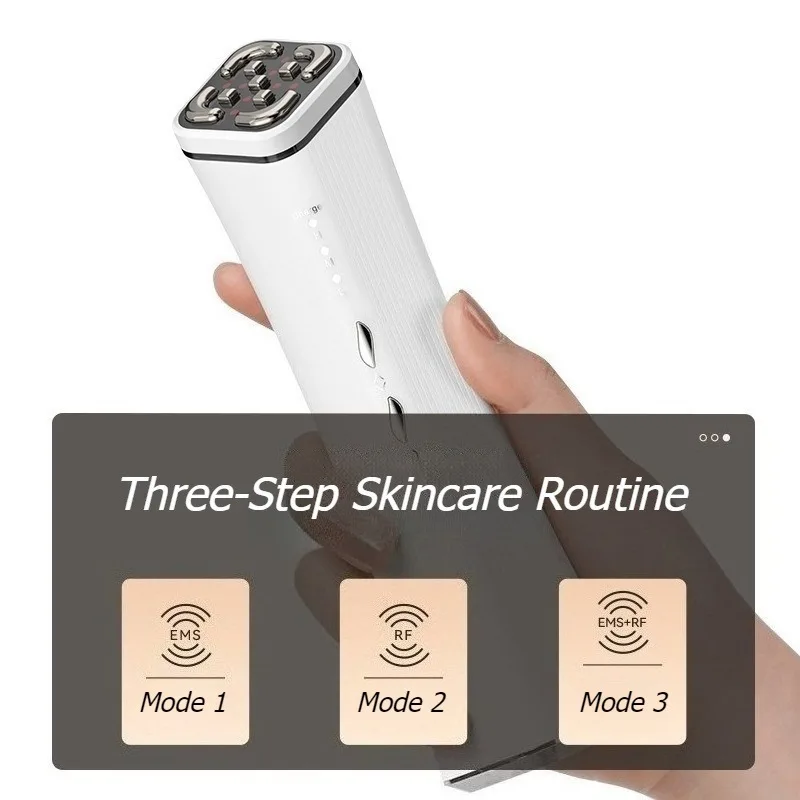 Dispositivo di bellezza a microcorrente Estetica Massaggiatori facciali Attrezzatura per il rafforzamento della pelle Attrezzature per la bellezza della pelle antietà