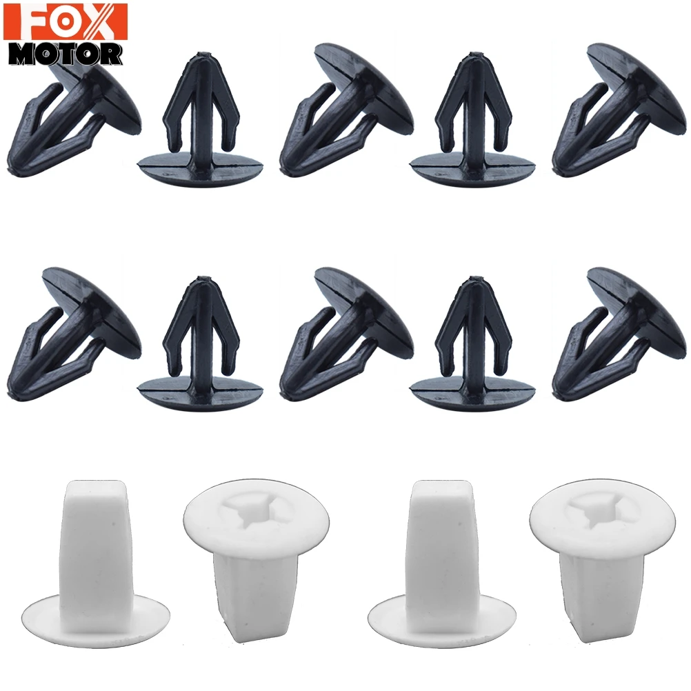 50X Under Engine Cover Tray Clips Fastener Car Fender Shield Bottom Splash Guard Self-tapping Screw Kit For Toyota Avensis Lexus