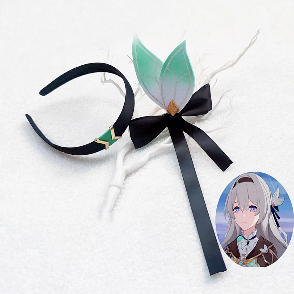 Honkai: スターレールホタルコスプレ帽子ホタルアニメウィッグヘッドバンド女性ガールファッションパーティーハロウィン衣装小道具
