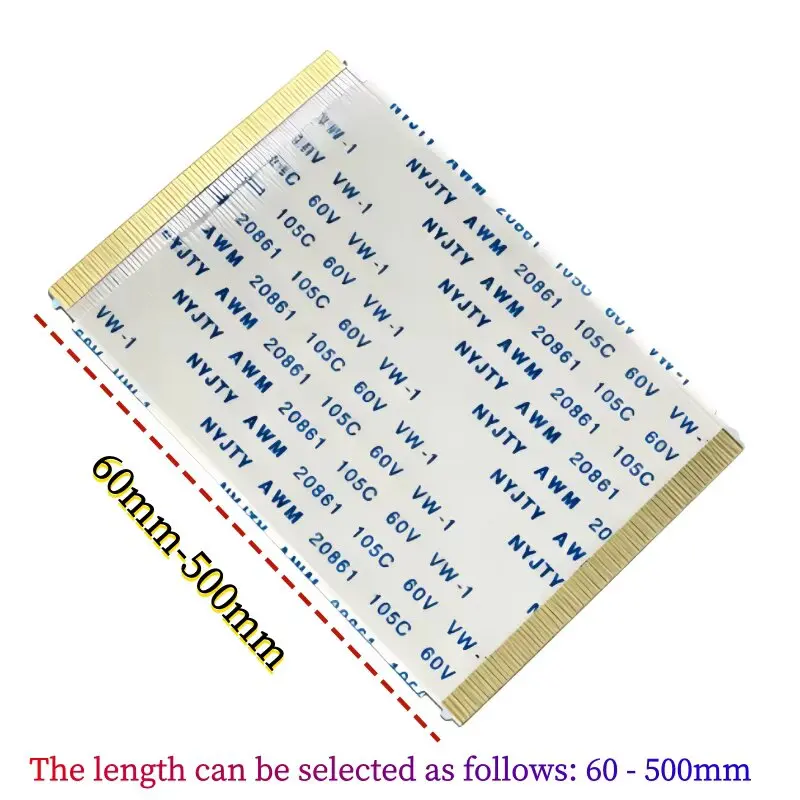 2Pcs/lot FFC FPC Flex Cables 80 Pin Flexible Cables for TCON Card 60mm X 40.5mm With Lock Flat Ribbon TV Logic Board LCD Screen