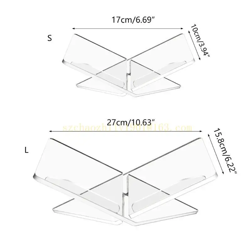 62ka Clear Acryle Book Stand, Frame Acryle Book Holder, Open Booksand