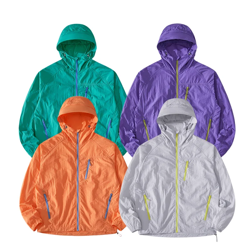 

Lightweight Paable Couples Summer UPF50 Qui Dry Breathable Skin irt Sun Protection Faionable Urban Sle Long Sve ...