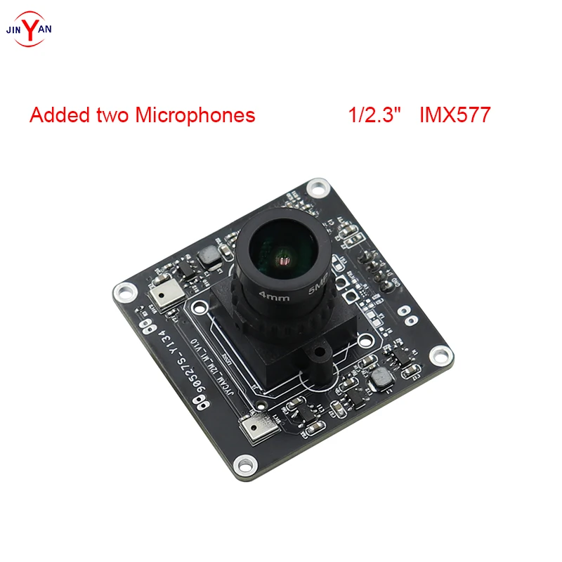 

12 megapixel with two microphones, 3840x3040 ， 5K resolution, high-speed 120 frames, IMX577 computer USB camera module