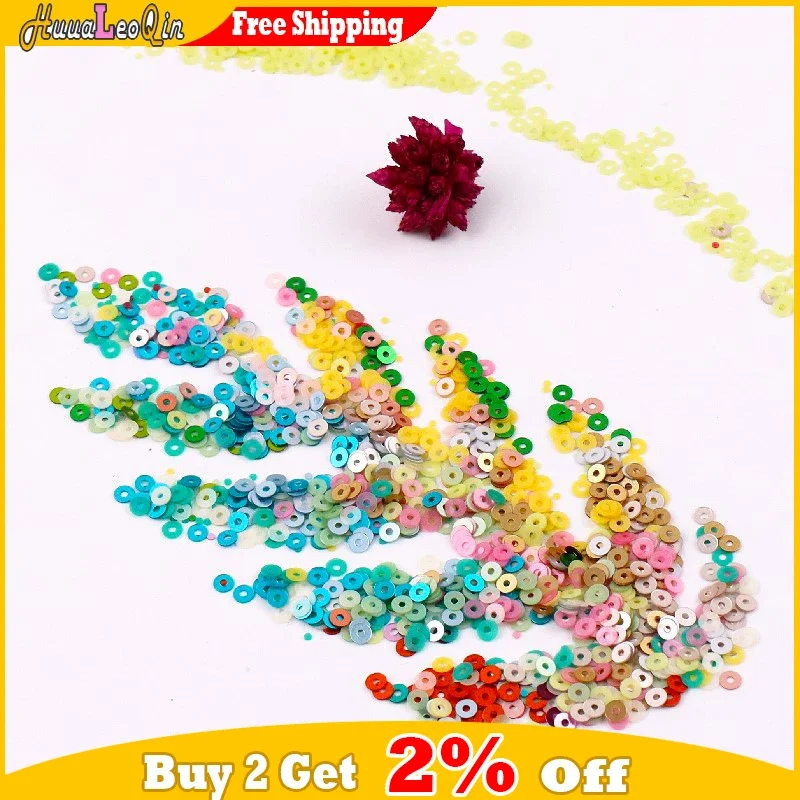 10g 2mm 3mm 4mm Pvc Francese Opaco Rotondo Paillettes Tazza Allentata Paillettes Paillettes Glitter Per Creazione di Gioielli Fai Da Te Cucito