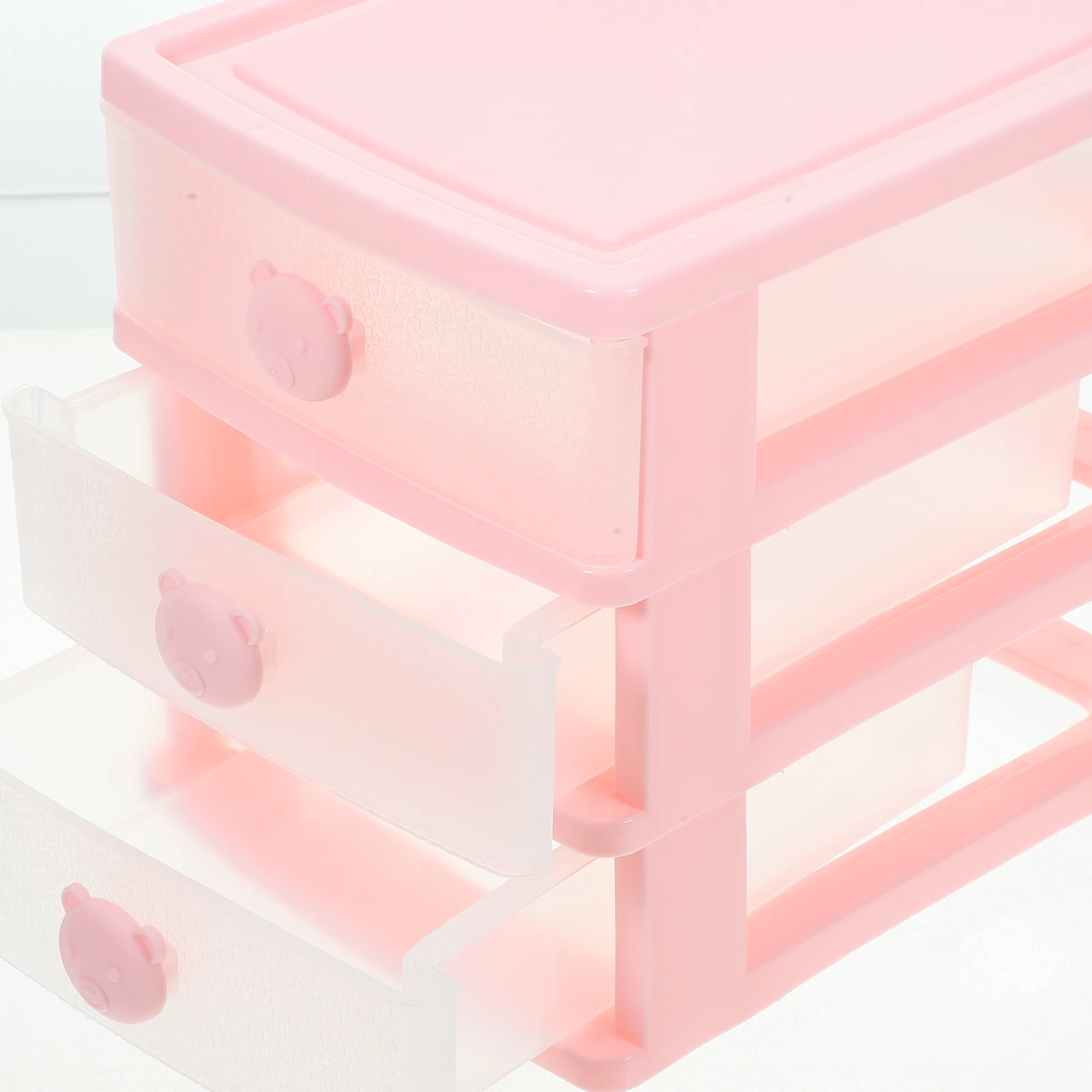 

4 Layers Small Drawer Storage Box Transparent Desk ganizer Plastic Mini Stationary Holder White Desktop Tidy Office Bath Living