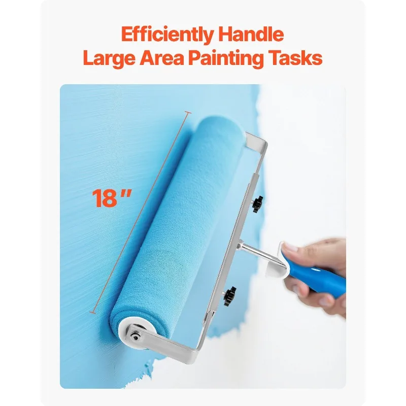 لوازم الرسم بإطار أسطوانة الطلاء لمنازل الحائط 12-18 بوصة قابلة للتعديل