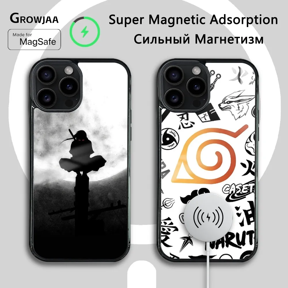 

Sa-sukes N-narutos A-akats-ukis Phone Case For iPhone 16 15 14 13 12 11 Pro Max Plus Mini Magsafe Mirror Wireless Magnetic Cover