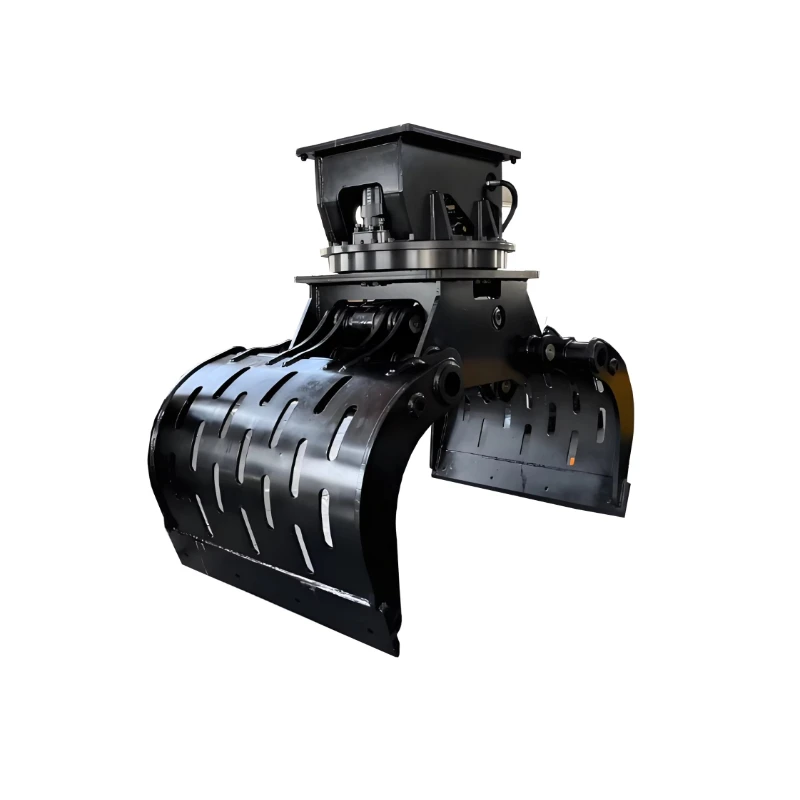 Excavator Attachment 360 Degree Rotating Sorting Grab Demolition Grapple for ZX55/PC55 Excavator