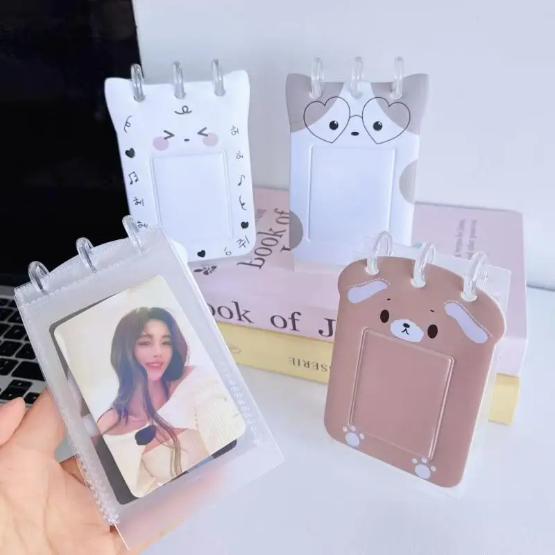 Cartoon and Anime Shirousa 3-Inch Photo Display Platform Kawaii Rabbit Desktop Standing Commemorative Album Friend Creative Gift