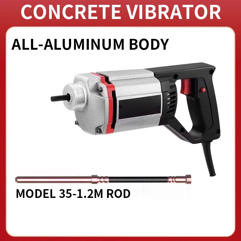 220V Portable Mini Concrete Vibrator Concrete Vibrator for Construction Projects Pump Site Vibrator for Building Sites