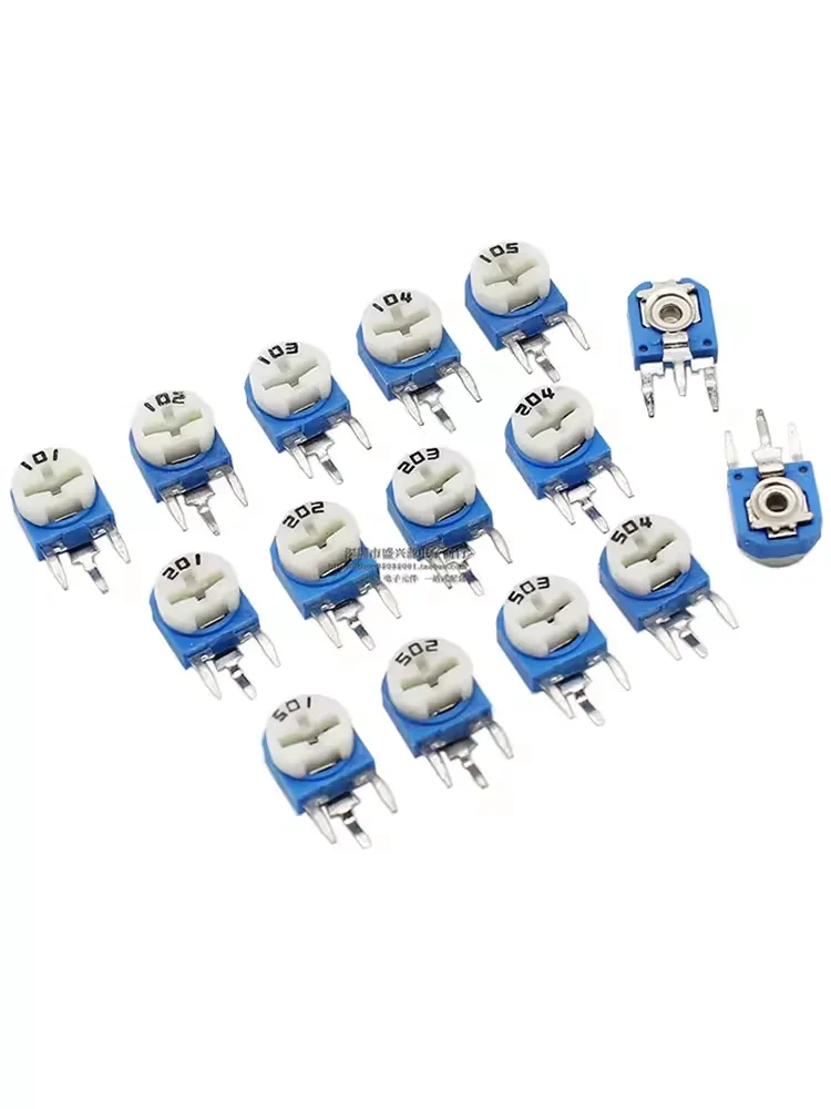 RM-065 RM063 Trimmer Potentiometer Adjustable Resistor 100R 500R 1K 5K 10K 20K 50K 100K 200K 500K 1M RM-063 Variable Resistors