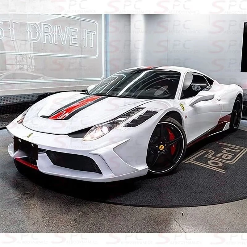 SPC SP 458 Body Kit for 458 Aerodynamic Tuning Kit for 458 Upgrade Front Bumper +Side Skirts+Rear Bumper 2011+