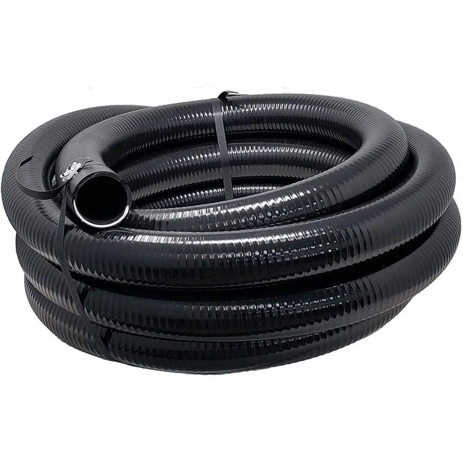 

Flexible PVC Pipe 11 2 Inch Dia Hose 25 FT Length, Black Tubing, Schedule 40, Premium Quality Made in USA