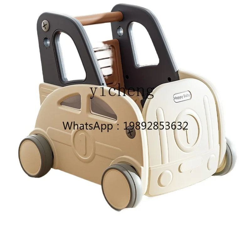 ZZ Walker Baby Trolley Anti-O-Leg Multifunctional Baby Toddling Walk Storage Trolley
