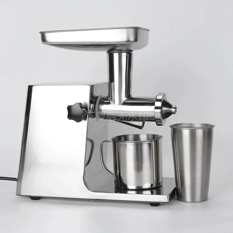 All Stainless Steel Automatic Commercial Electric Juicer for Fruit Herbs Celery Wheatgrass Ginger Pomegranate Orange