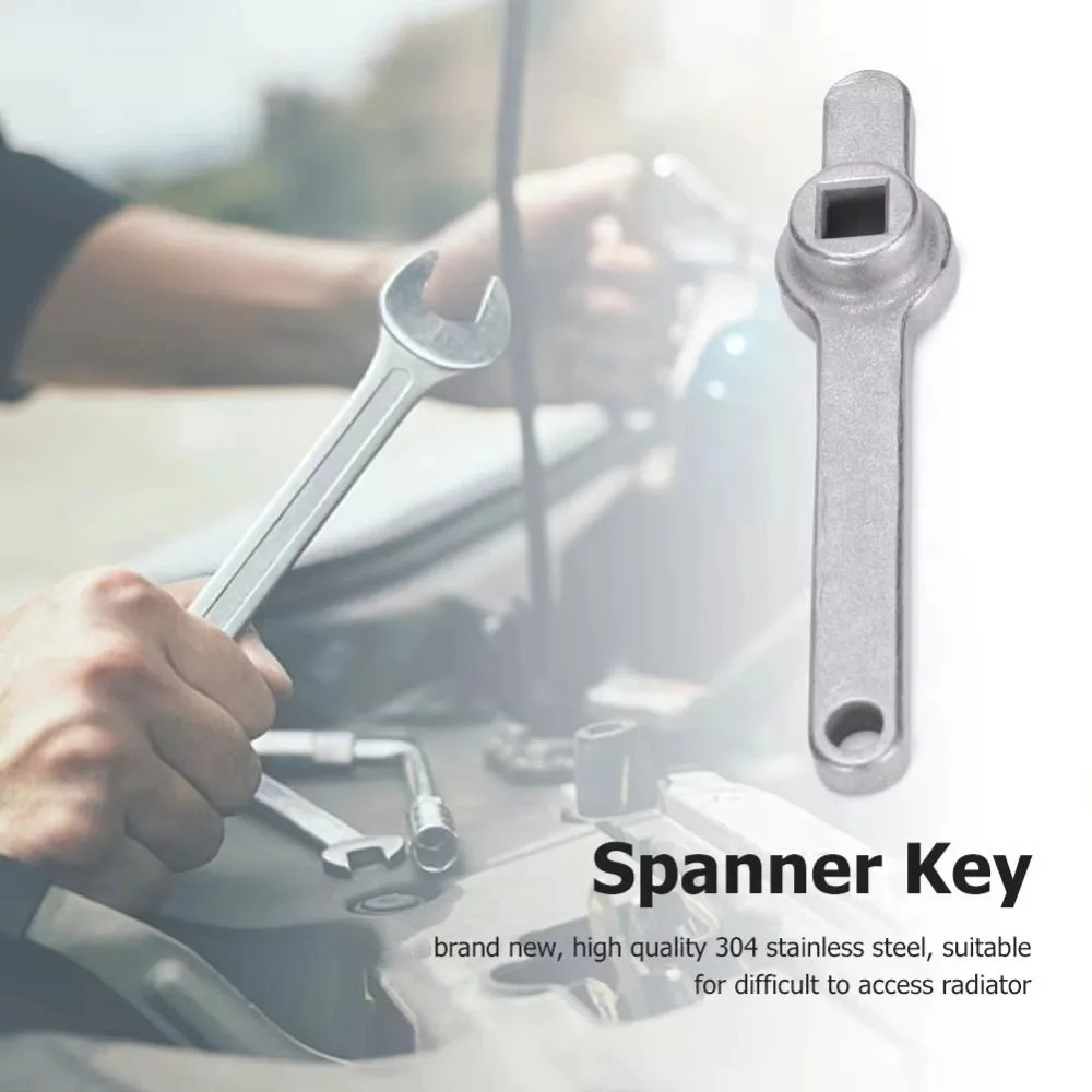

Durable 304 Stainless Steel Bleed Wrench Cooling Valve High Hardness Vent Key Metal Single Head Cross Keys Wrench Radiators