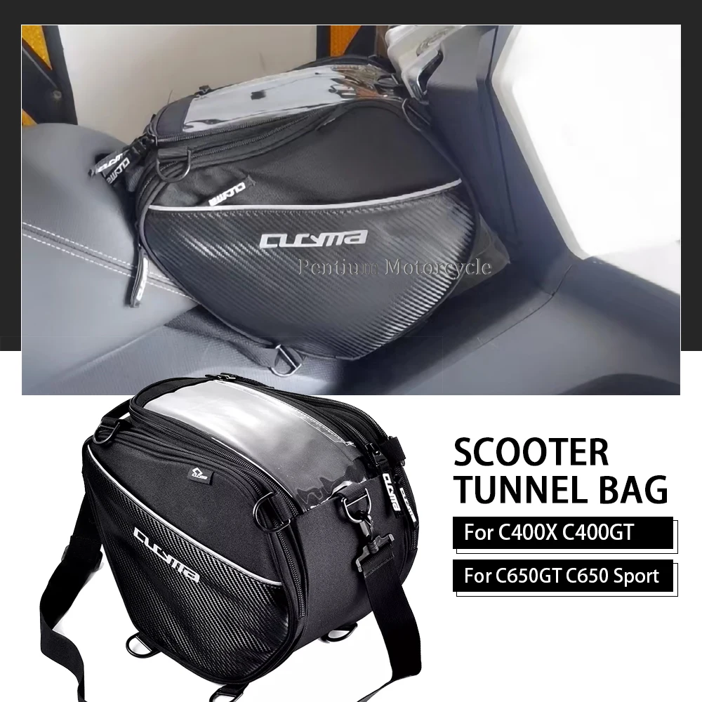 C400X C400GT C650GT Motorcycle Scooter Tunnel Seat Bag For BMW C 400X C 400GT C 650GT C650 Sport C 400 650 X GT Saddle Bags