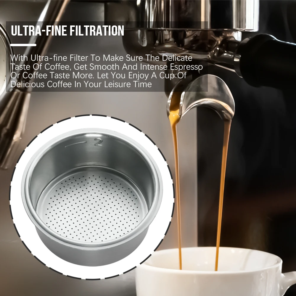 Coffee Filter Cup 51mm Non Pressurized Filter Basket For Breville Delonghi Filter Krups Coffee Products Kitchen Accessories