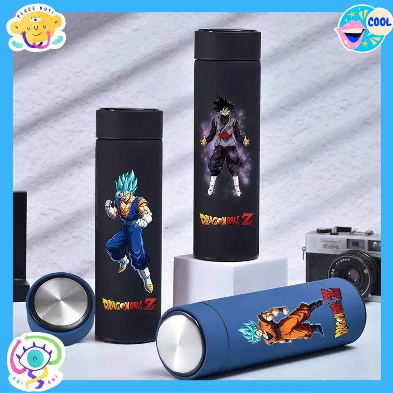 

500ML Dragon Ball Stainless Steel Cup Goku Childrens Thermos Bottle Adult Large Capacity Outdoor Portable Drinking Water Cup