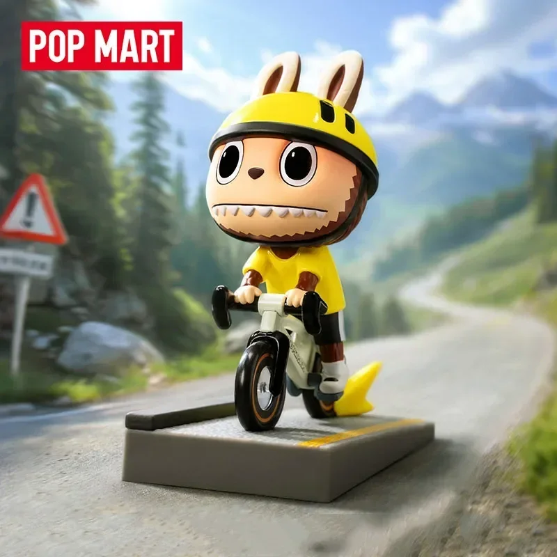 

POP MART Labubu Monsters Summer Cycling Series Kawaii Аниме Фигурка-Таинственный сюрприз слепая коробка игрушка для девочек