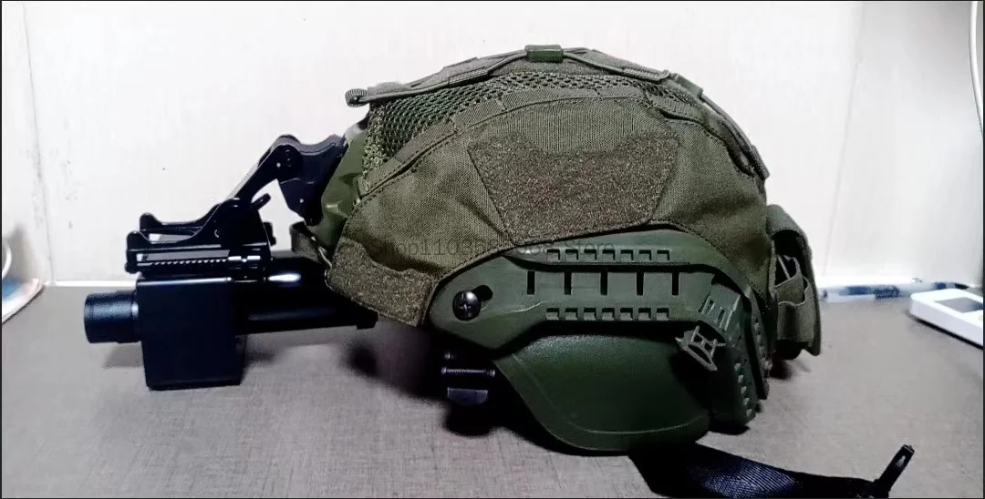 Tactical Helmet Night Vision Device, All Black Can Be Worn for Walking at Night, Helmet Comes with You