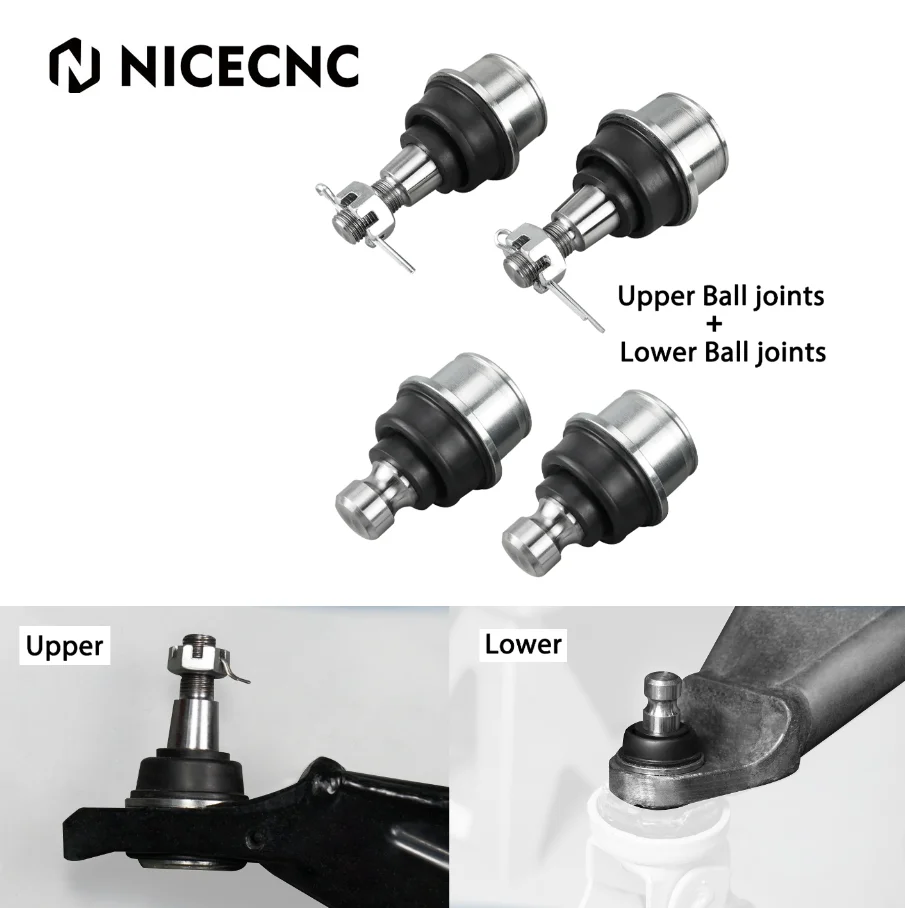 

NICECNC UTV Maverick X3 Upper Lower Ball Joints Kit For Can-Am Maverick X3 Max Outlander Commander Defender POM 706203084