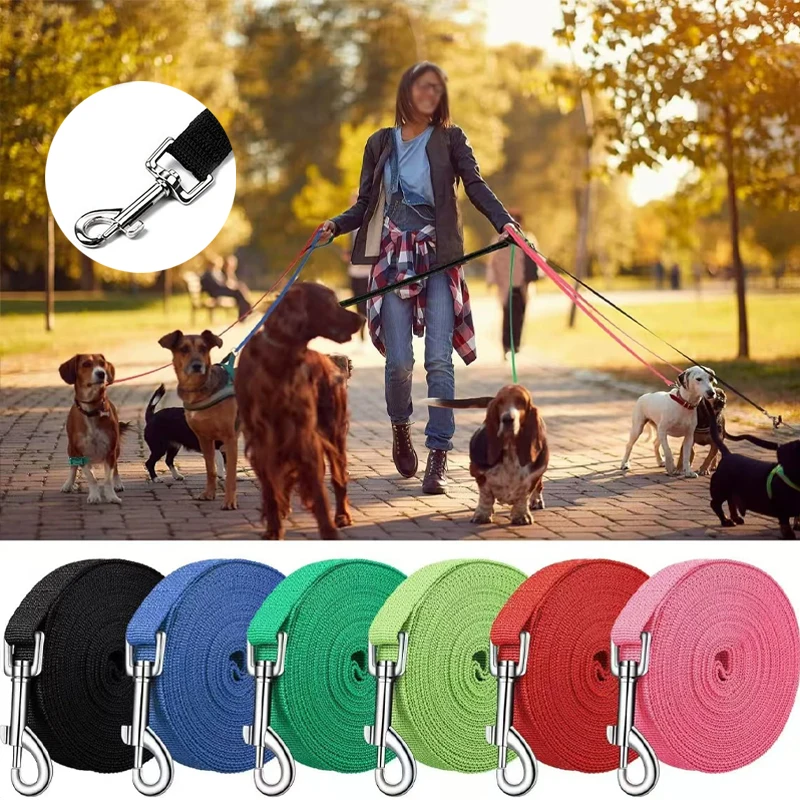 

4ft-100ft Adjustable Pet Leash 1.2M-30M Nylon Durable Dog Lead for Small Medium Large Dogs Cat Outdoor Control Training Gear