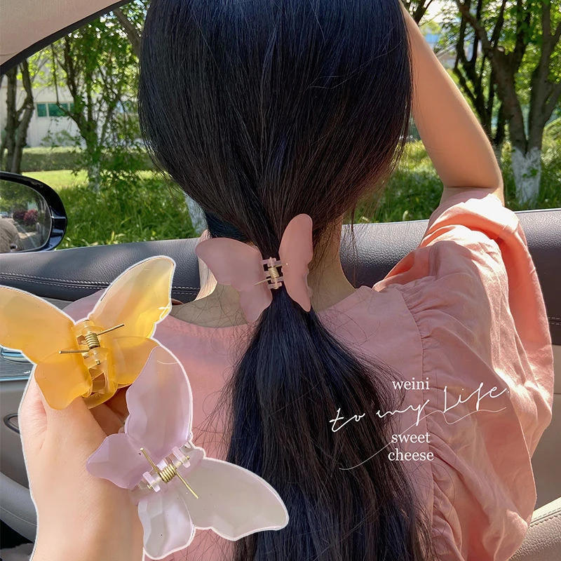 

Butterfly Shark Clip Hair Accessories Back of the Head Small Hairpin Girls Sweet Hair Clips Headband Female Hair Accessories