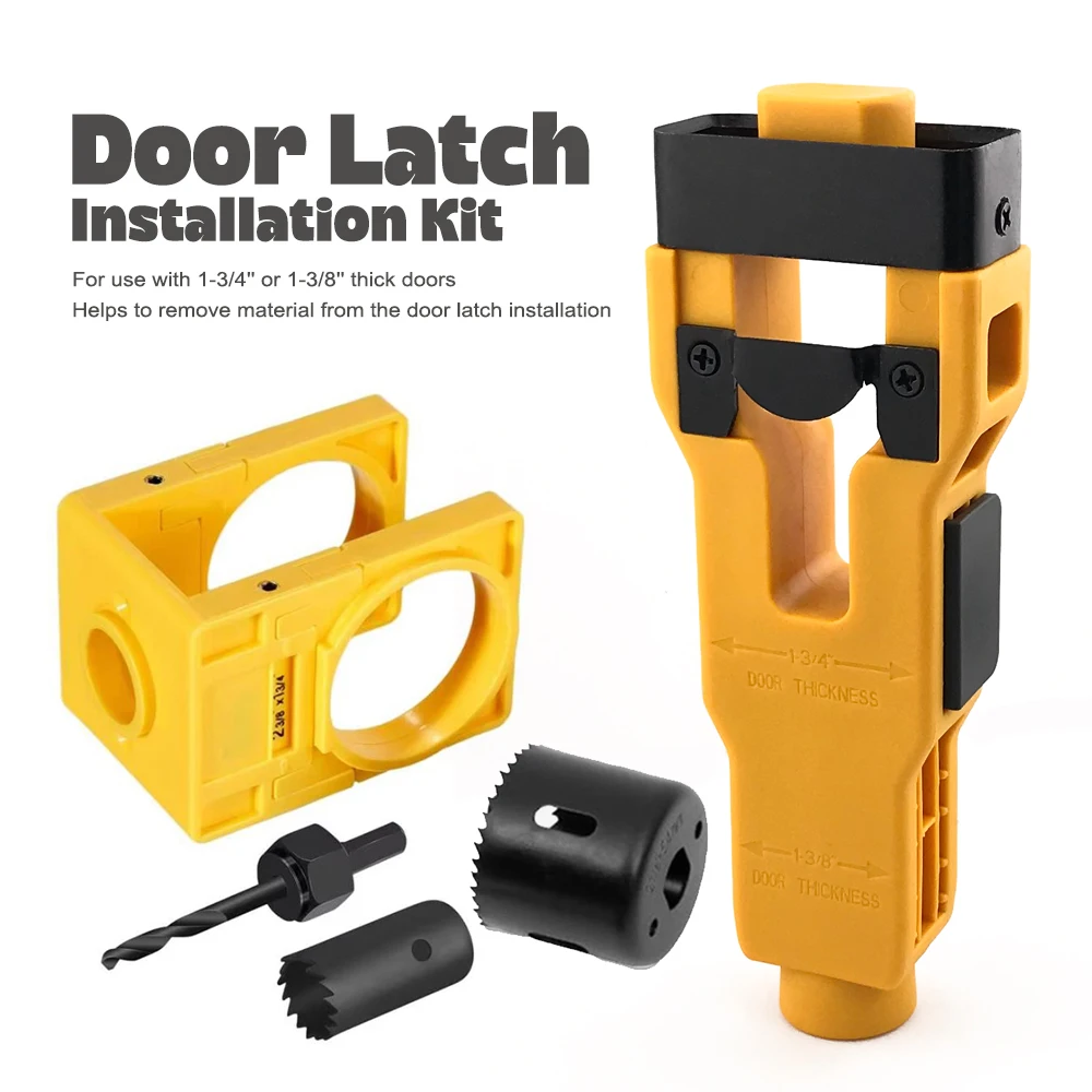 

Ball Door Lock Opener+Door Latch Mortise Tool Installation Kit Helps Remove Material Installation Door Latch Tool