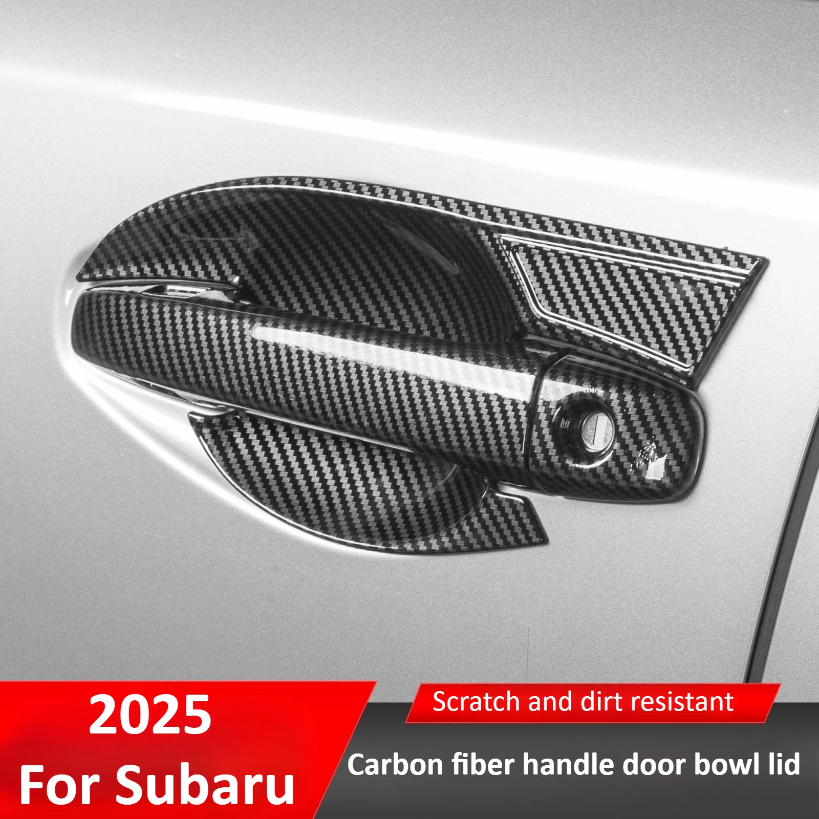 

For Subaru Forester 2025 exterior handle door bowl sticker interior modification door accessories