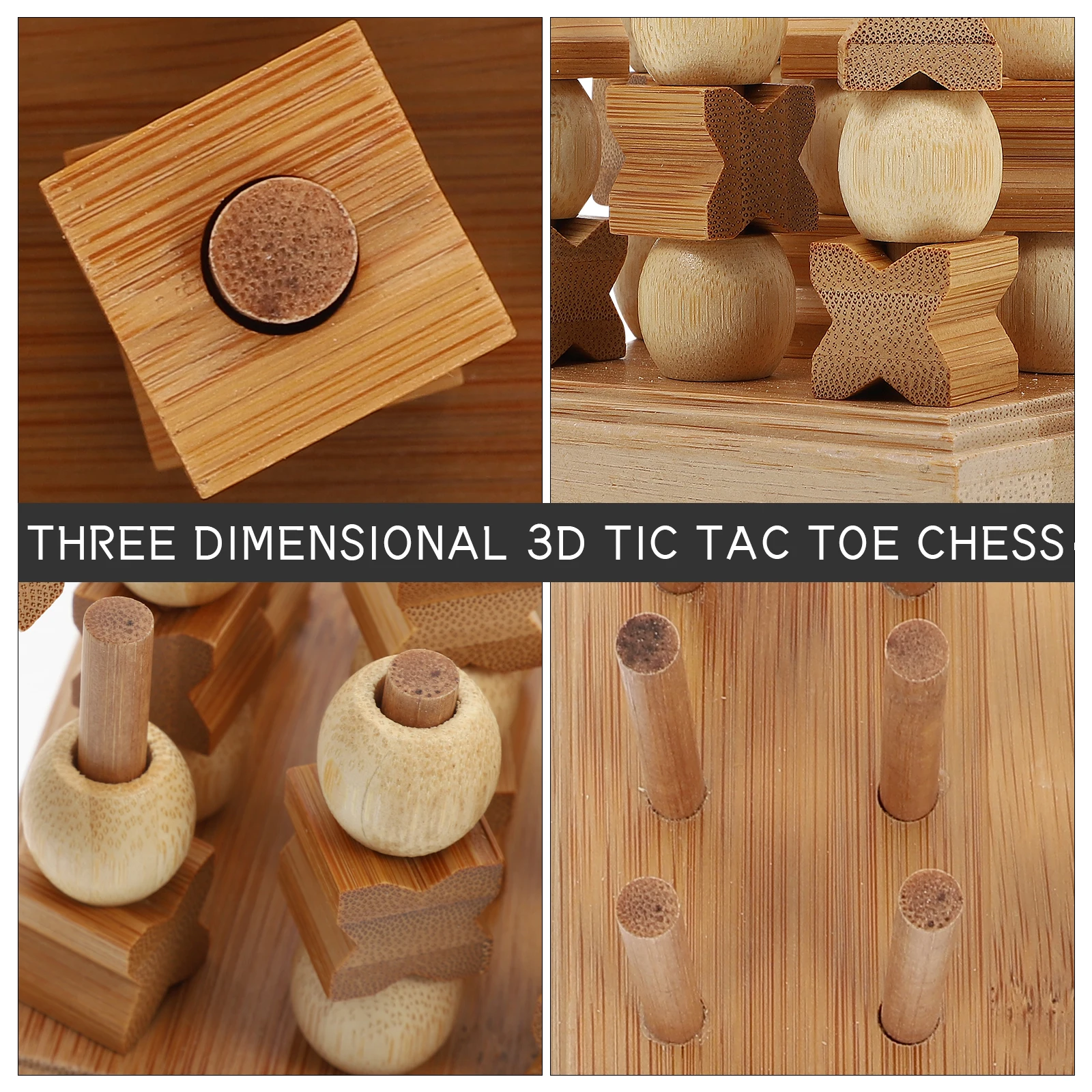

1pc 3D Tictactoe Chess Set Educational Intelligence For Training Early Learning Plaything