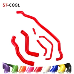 For Abarth Grande Punto EVO / Alfa Romeo Mito QV Water Hoses Kit Silicone Tubes Piping 6Pcs 10 Colors