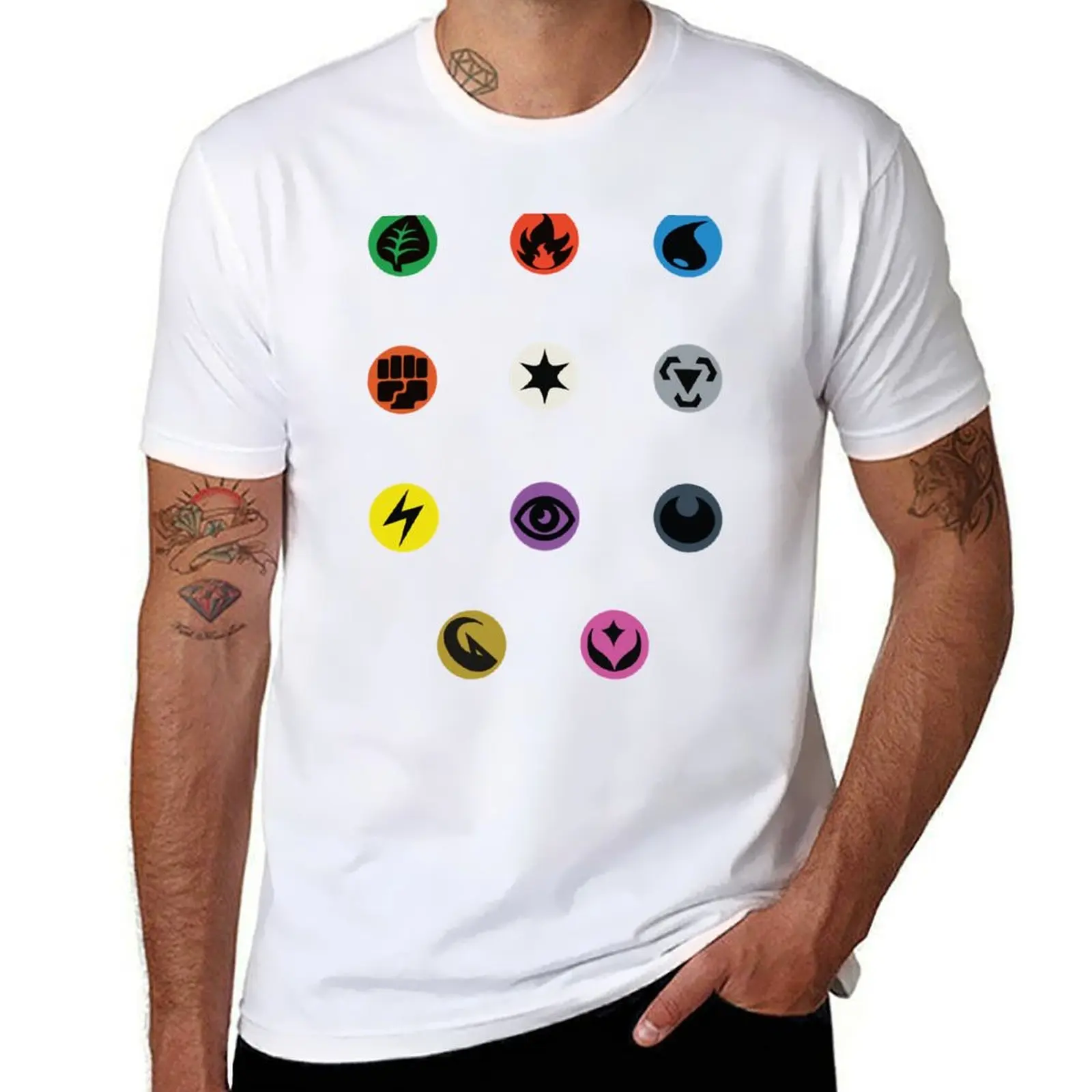 

Energy Types Pack T-Shirt man t shirt heavy cotton t shirts for man cotton funny